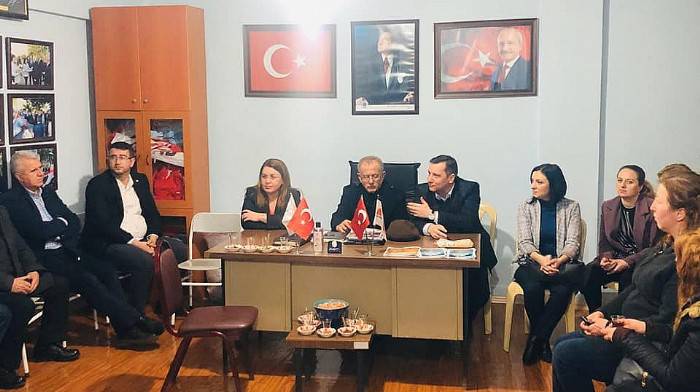  CHP'Lİ KARACA, KARABİGA BELDE TEŞKİLATINI ZİYARET ETTİ