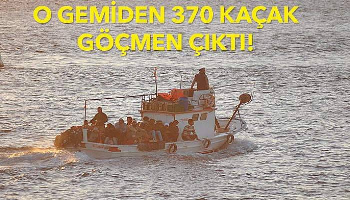 Çanakkale'deki o gemiden 370 kaçak göçmen çıktı