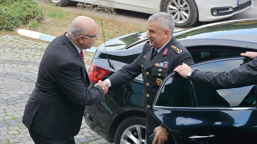 İl Jandarma Komutanından Başkan Abdullah Deniz’e İade-i ziyaret