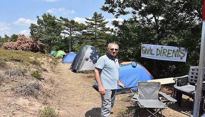 Saygı Öztürk de nöbete destek verdi