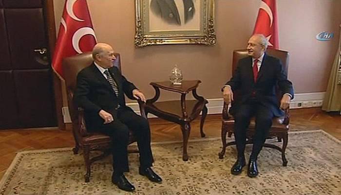  Kılıçdaroğlu-Bahçeli görüşmesi başladı