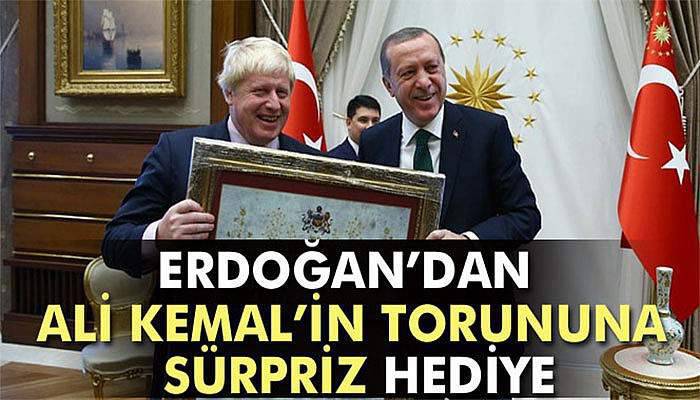 Cumhurbaşkanı Erdoğan'dan İngiltere Dışişleri Bakanı Johnson'a sürpriz hediye