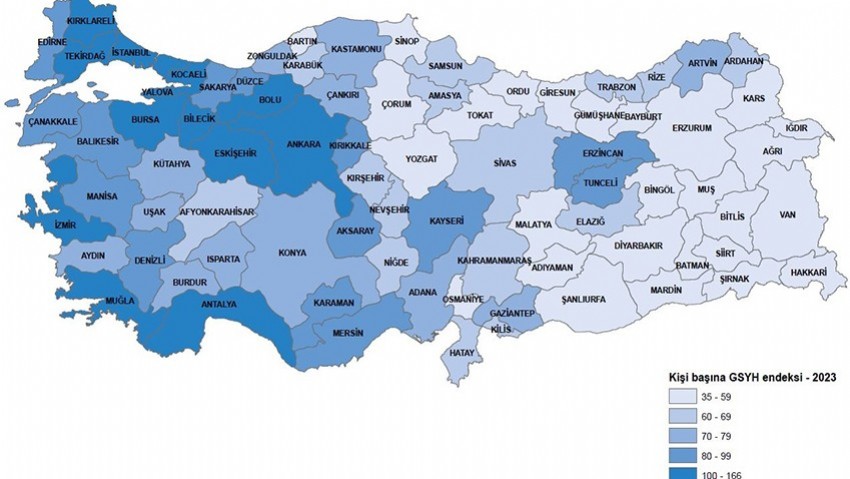 Çanakkale’de GSYH 303,5 bin TL