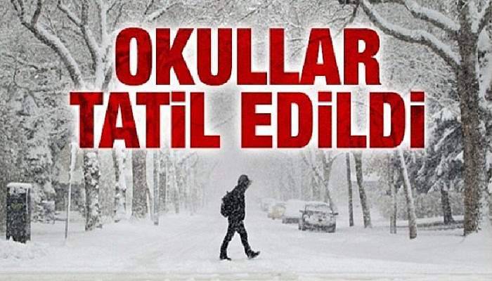 3 ilçede okullar tatil edildi