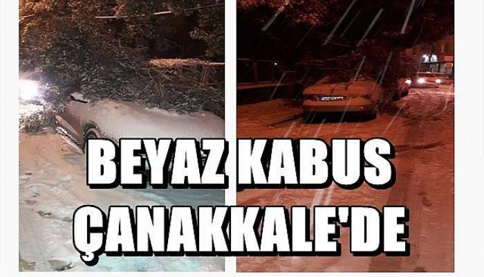 Çanakkale'de kar yağışı