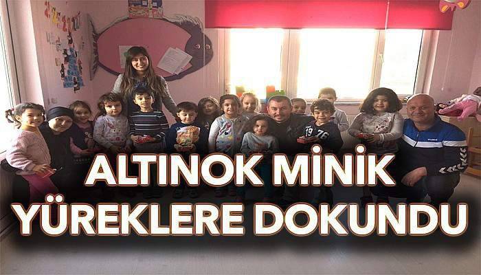 Altınok, minik yüreklere dokundu