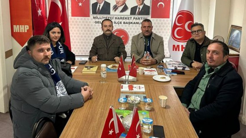 Geliboluspor Yönetiminden MHP Gelibolu İlçe Başkanlığına Dostane Ziyaret