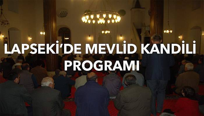 Lapseki'de Mevlid Kandili programı