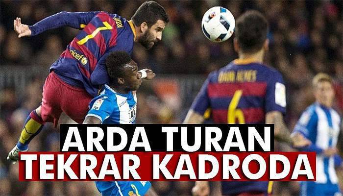 Arda Turan tekrar kadroda