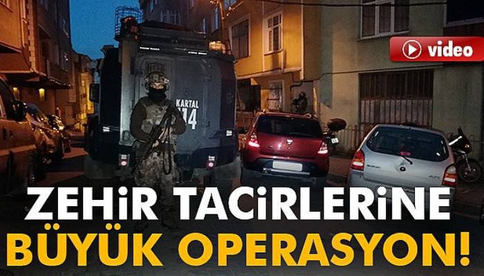 İstanbul’da zehir tacirlerine şafak operasyonu