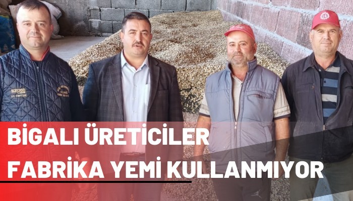 Bigalı üreticiler kendi yemlerini üretiyor