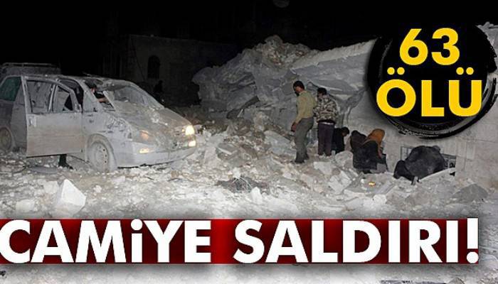 Camiye hava saldırısı: 63 ölü