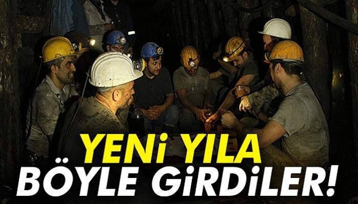 Yeni yıla yerin 300 metre altında girdiler