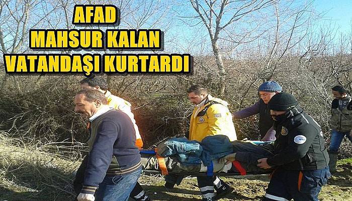 AFAD Mahsur Kalan Vatandaşı Kurtardı