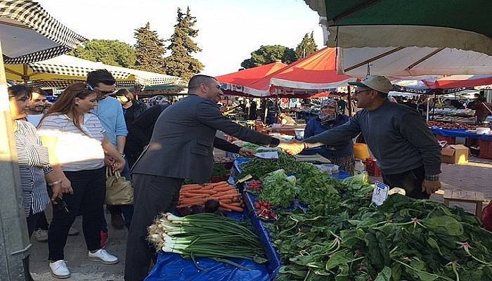 Altınok Pazar Esnafını Ziyaret Etti