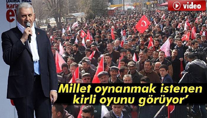 Millet oynanmak istenen kirli oyunu görüyor