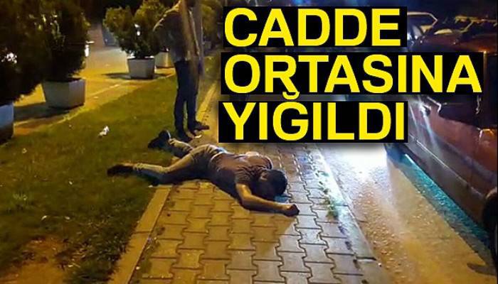 Bursa'da uyuşturucu kullanan bir genç cadde ortasında komaya girdi