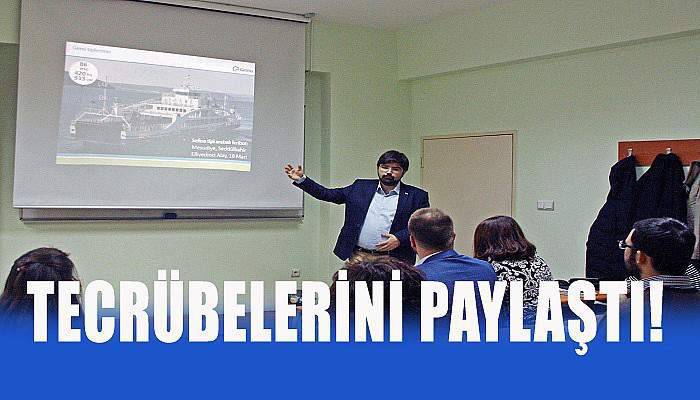 Uslu, tecrübelerini öğrencilerle paylaştı