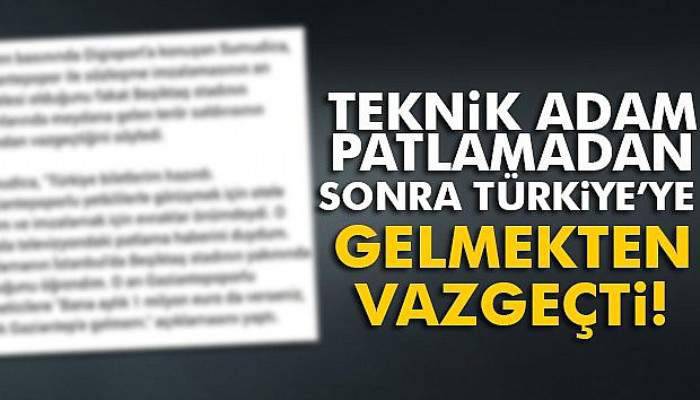  Rumen teknik adam Türkiye'ye gelmekten vazgeçti