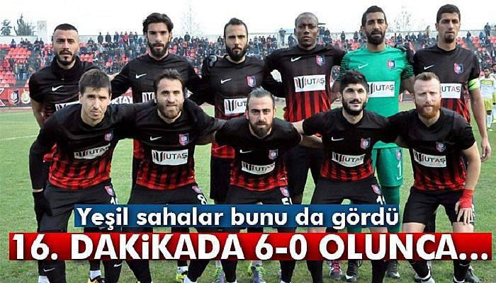 Maç 16. dakikada 6-0 olunca, futbolcular tek tek sakatlandı