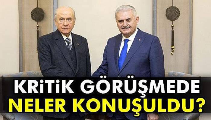  Başbakan Yıldırım-Bahçeli görüşmesi sona erdi