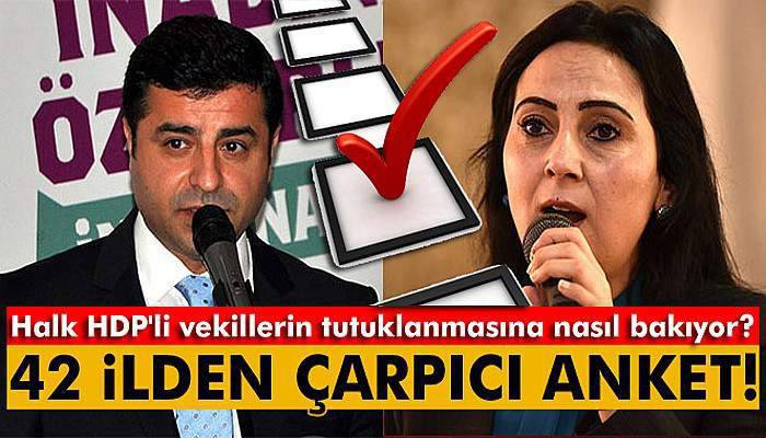 HDP'li milletvekillerinin tutuklanmasına ezici destek