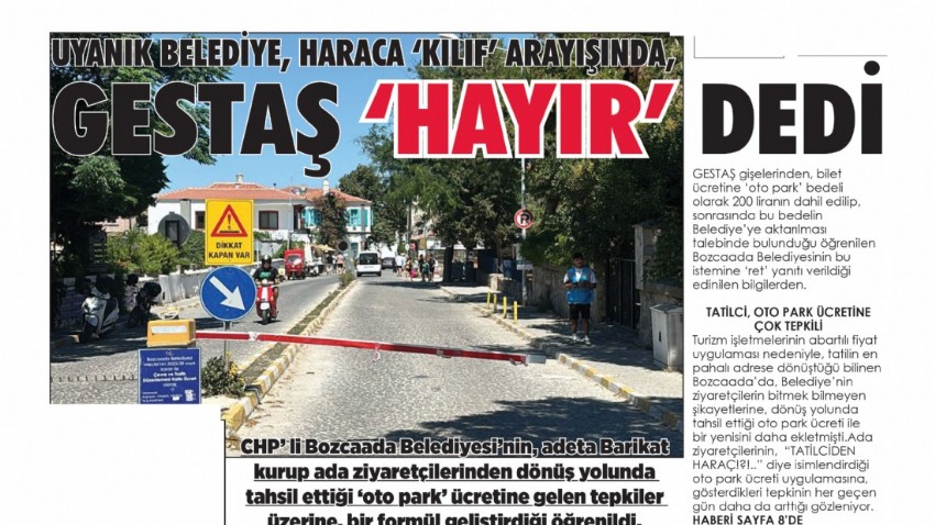 UYANIK BELEDİYE, HARACA ‘KILIF’ ARAYIŞINDA, GESTAŞ ‘HAYIR’ DEDİ