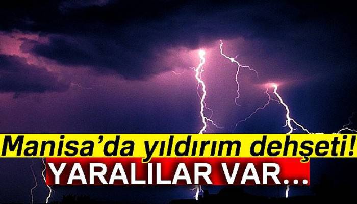 Üzüm bağına yıldırım düştü, 6 kişi yaralandı