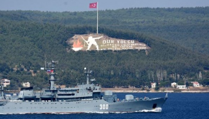 RUS SAVAŞ GEMİSİ ’SMOLNYY’ ÇANAKKALE BOĞAZI’NDAN GEÇTİ