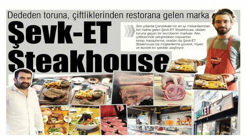 Dededen toruna, çiftliklerinden restorana gelen marka 'Şevk-ET Steakhouse'