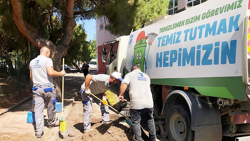 Okullarda temizlik çalışması yapıldı