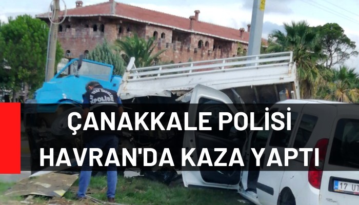 Çanakkale Polisi Havran'da Kaza Yaptı