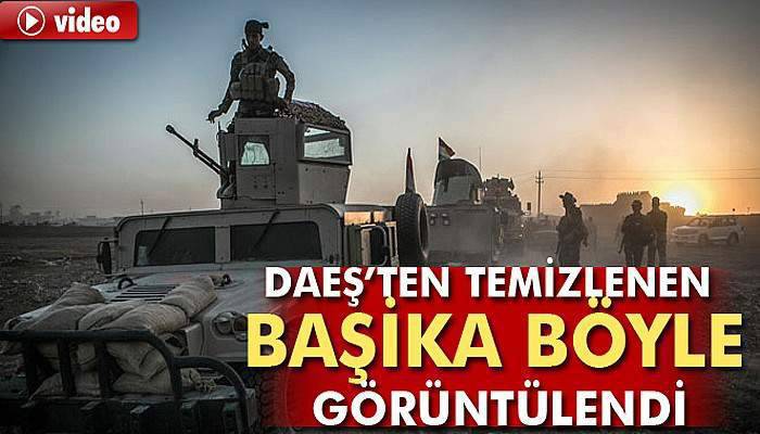 Peşmerge’nin DEAŞ’tan temizlediği Başika kasabası kamerada