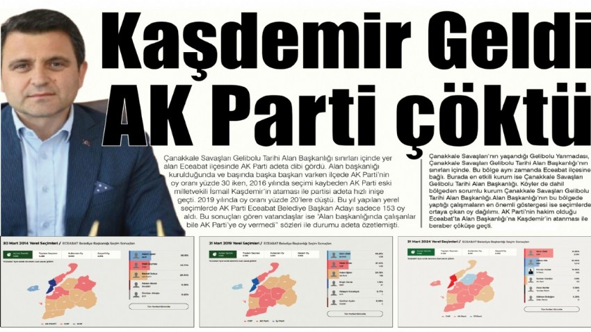 Kaşdemir Geldi, AK Parti çöktü