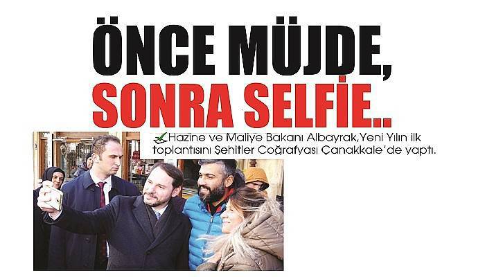 ÖNCE MÜJDE, SONRA SELFİE..