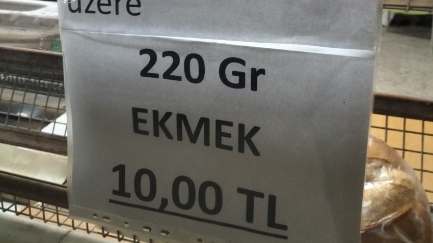 Gramaj Yükseldi Ekmek 10 TL Oldu