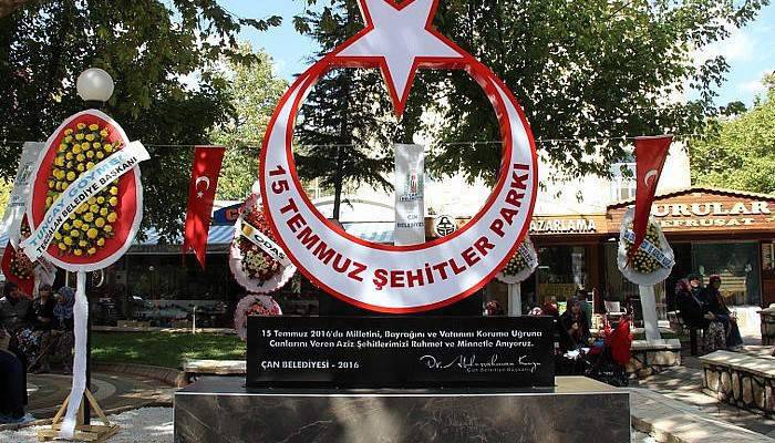 Çan'da '15 Temmuz Şehitler Parkı' açıldı