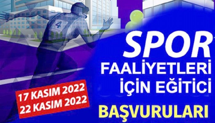 Spor Faaliyetleri ve Akran Rehberliği İçin Eğitici Başvuruları Başladı