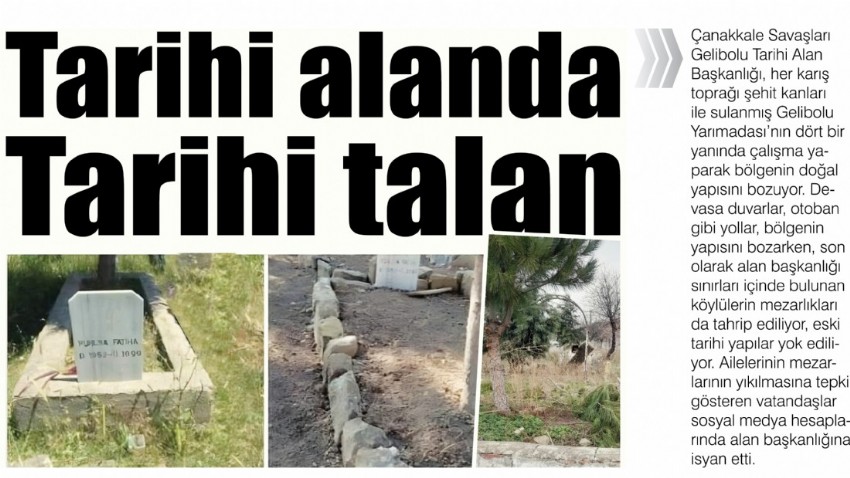 Tarihi alanda, tarihi talan