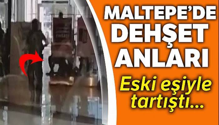 Maltepe'de alışveriş merkezinde dehşet anları böyle görüntülendi