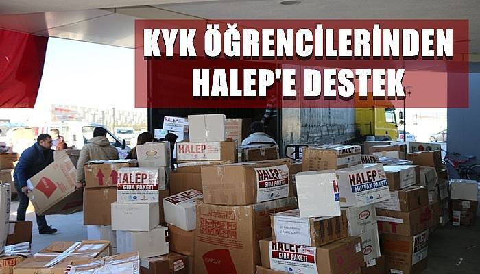 KYK Öğrencilerinden Halep'e Destek