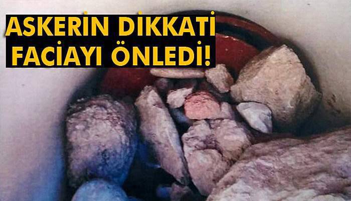 Askerin dikkati faciayı önledi