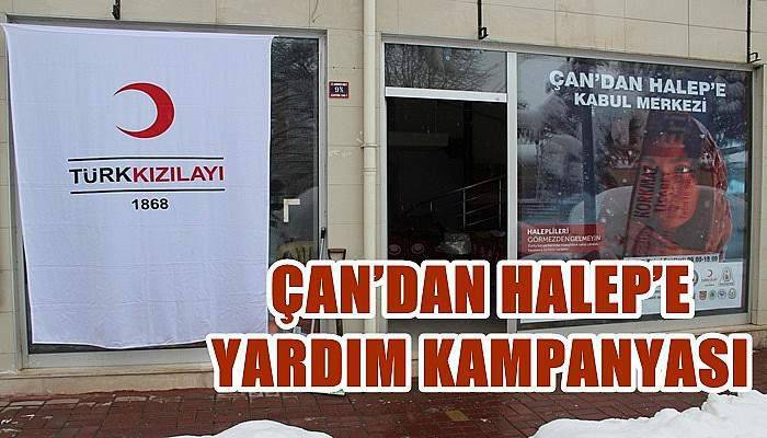 Çan’dan Halep’e Yardım Kampanyası