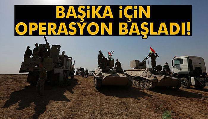 Peşmerge Başika’ya operasyon başlattı