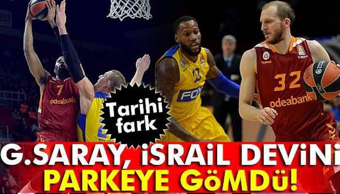 Galatasaray, İsrail takımı Maccabi'yi farka boğdu