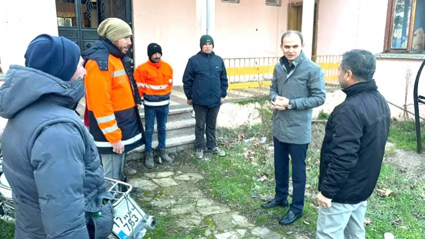 Kaymakam Sak'tan İlçe Özel İdare şantiyesini ziyaret