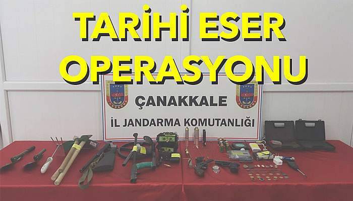  Çanakkale’de tarihi eser operasyonu