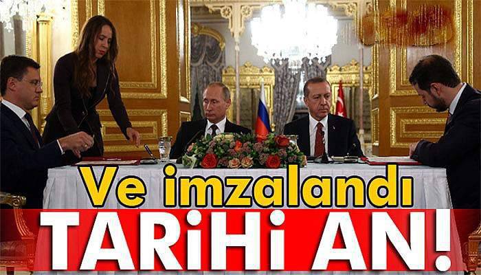 Türk Akımı anlaşması imzalandı