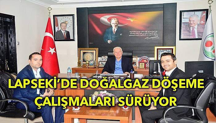  Lapseki'de doğalgaz döşeme çalışmaları başlıyor