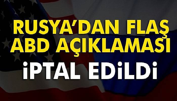 Kremlin’den ABD’ye rest: Programı iptal edildi